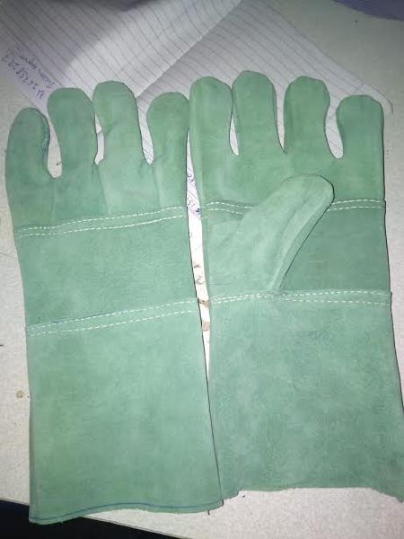 Plain Pure Leather Gloves, Size : M