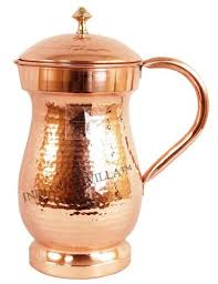 Copper Jug, for Serving Water, Water Storage, Feature : Crack Proof, Durable, Eco Friendly, Leakage Proof