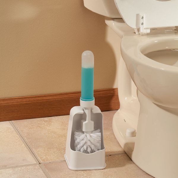 Toilet Brush with Stand, Size : 5-10 Inch