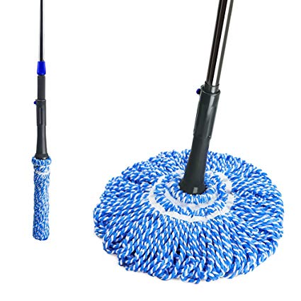Plastic Manual Microfiber Twist Mop, for Home, Hotel, Office, Feature : Easy To Clean, Flexible, Light Weight