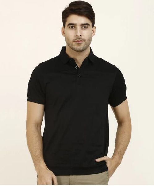 polo t shirts for men black