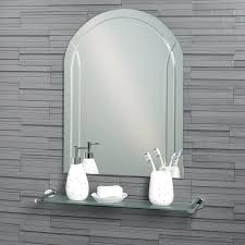 Circular Glass Curved Bathroom Mirror, Feature : Fine Finish, Good Strength
