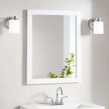 White Mirror Frame Classic Mirror Frames – MirrorMate