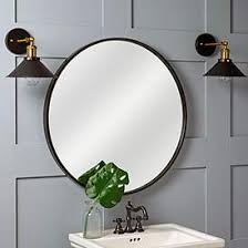 Circular Glass Round Bathroom Mirror, for Hotels, Household, Size : Large, Medium, Small