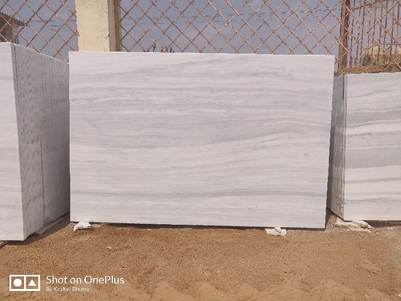 Polished Plain Makrana Chak Dungri Marble, Color : White