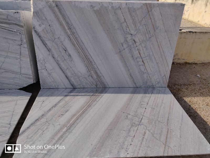 Rectengular Polished Makrana Kumari Marble, for Countertops, Flooring, Color : White