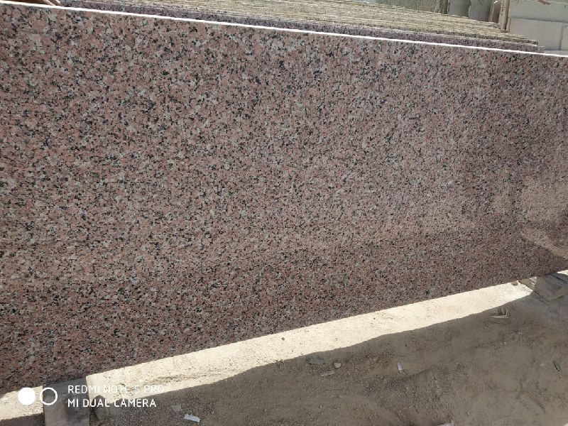Polished Pink Granite Stone, for Flooring, Kitchen Countertops, Staircases, Pattern : Doted