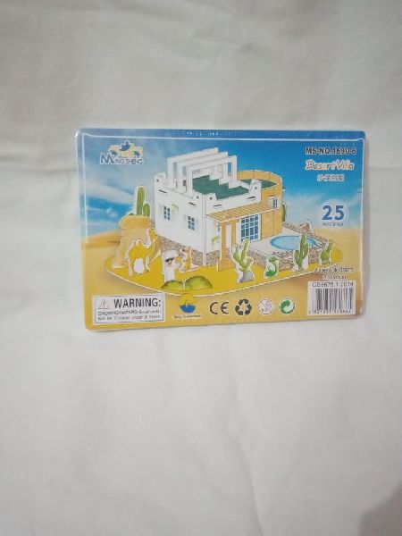 Plastic Desert Villa Puzzle Game, Color : Multicolored