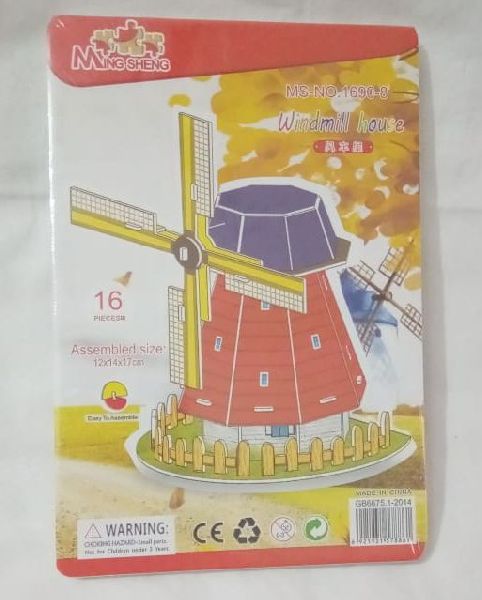 Plastic Windmill House Puzzle Game, Feature : Colorful Pattern, Easy To Carry, Fine Finished, Good Quality