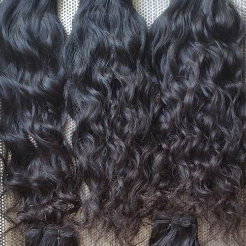 Raw Human Hair Extensions, for Parlour, Personal, Style : Curly