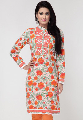 Printed formal kurtis, Size : XL. XXL