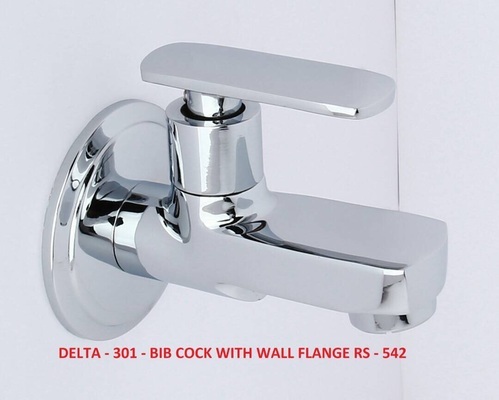Delta-301 Bib Cock Long Body with Wall Flange