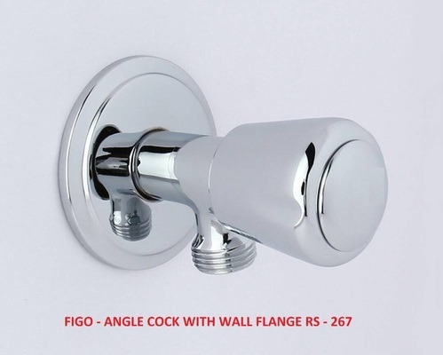 Figo- Angle Cock with Wall Flange