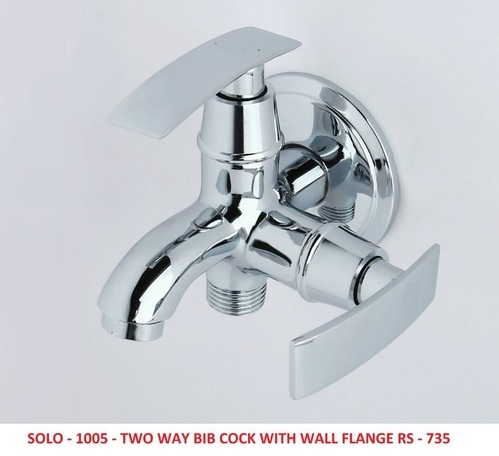 Solo-1005 Two Way Bib Cock  with Wall Flange