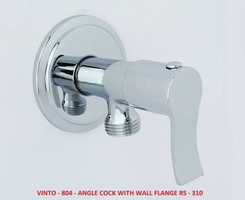 Vinto-804 Angle Cock with Wall Flange