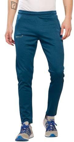 AirForce Blue Lycra Track Pants For Men