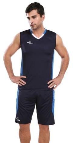 Mens Navy Blue Sublimated Basketball Kit, Size : XL