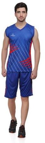 Mens Royal Blue Sublimated Basketball Kit