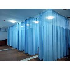 Plain Cotton hospital curtain, Size : 7x3ft, 7x6ft, 7x8ft, 8x12ft, 8x4ft, 8x6Ft