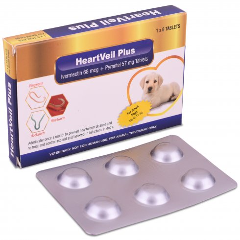 Heartveil Plus Tablet for Small Dogs, Grade : Medicine Grade