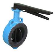 Mild Steel Manual Butterfly Valve, Color : Blue