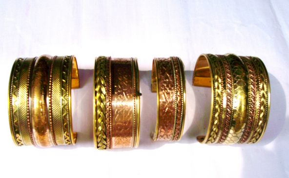 Get Ornate Brass Cuff Gold Metal Bracelet Ethnic Boho Jewellery at  449   LBB Shop