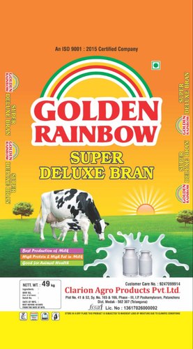 Golden Rainbow Super Deluxe Bran, for Cattle Feed, Certification : ISO 90012015 ISO 220002005