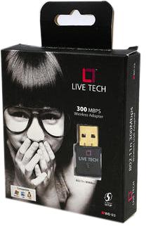Live Tech USB Wifi Adapter, Color : Black