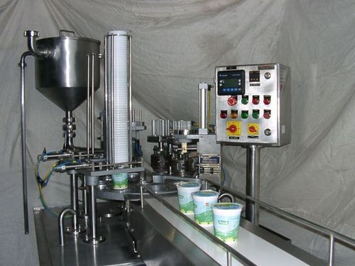 SS yogurt Cup Filling Machine, Capacity : 1000 Cups/hr