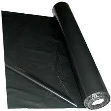Plain Black HDPE Polythene Sheet, Size : Upto 15 Meter