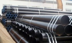Round carbon steel pipe, Length : 3 m, 6 m, 12 m