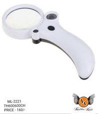 Power Plus Plastic LED Magnifying Glass, Color : White