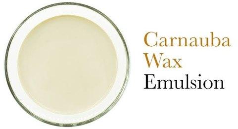 Carnauba wax emulsion