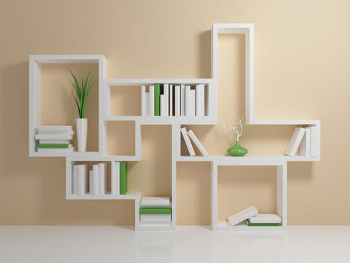 Wooden Matt Finished Shelves, for Home, Color : White