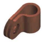 Power Coated One Hole Cable Clip, for Wall Hanging, Feature : Accuracy Durable, Corrosion Resistance
