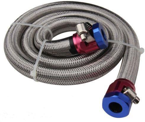 Braided Connection Hose, Color : Silver