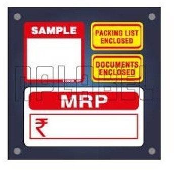 NP Label Rectangular rinted Stationery Sticker, Pattern : Printed