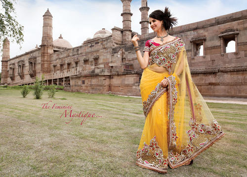 Shreeji Nx Border designer saree, Occasion : Party Wear, Festive Wear, Bridal Wear, Wedding Wear