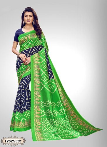 Printed silk sarees, Occasion : Party Wear