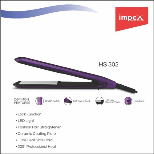 IMPEX Hair Straightener, Color : Purple