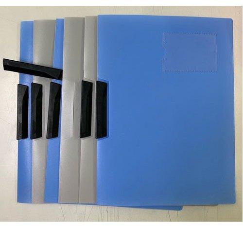 Plastic File Folder, Color : Blue, Grey