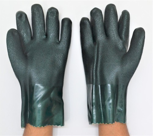 Plain PVC Supported Hand Glove, Gender : Unisex