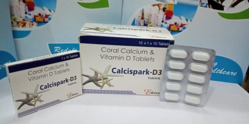 Calcispark D calcium tablet, Packaging Type : Box