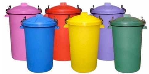 Plastic Rubbish Bin, Color : Red, Green, Blue, Black