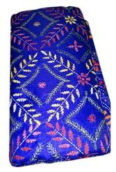 Silk Kantha Stitch Saree, Pattern : Embroidered