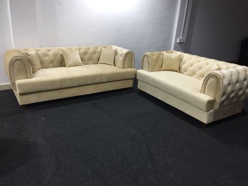 Designer Sofa Set, Sofa Legs Material : Solid Wood, Stainless Steel