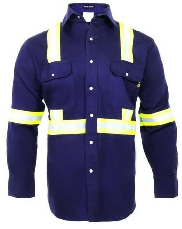 Polyester Cotton High Visibility Shirt, Size : All Size