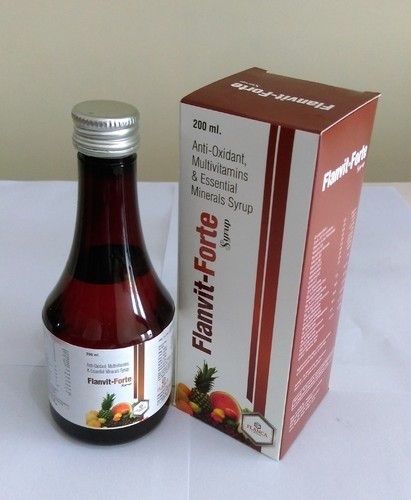 Flanvit-Forte Multivitamin Syrup, Packaging Type : Bottle