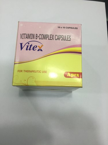 VITEX Vitamin B Complex Capsules, Packaging Type : Box