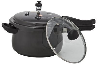 Anograph Aluminum Anodised Pressure Cooker, Size : Customized